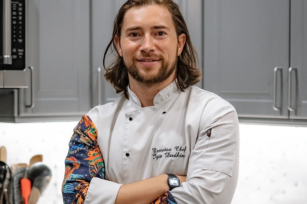 Igor Dudkin in a working kitchen