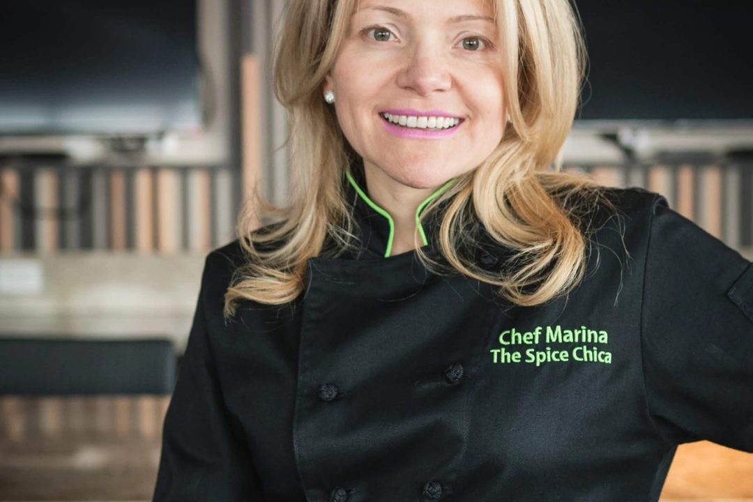 Marina Mellino in a working kitchen